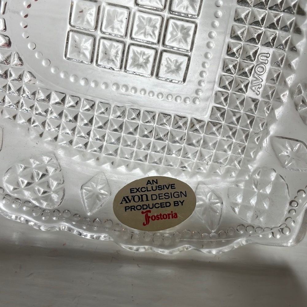 Vintage Avon Crystal Heart Soap Dish - Picture 4 of 4